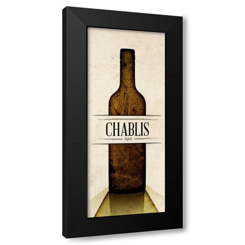 Vintage Wines II Black Modern Wood Framed Art Print with Double Matting by SD Graphics Studio