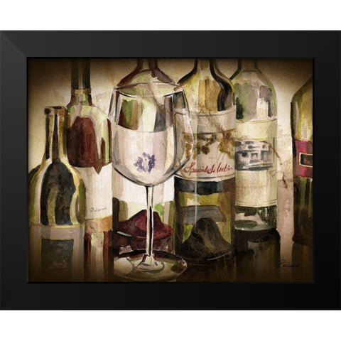 BandG Bottles Black Modern Wood Framed Art Print by French-Roussia, Heather A.