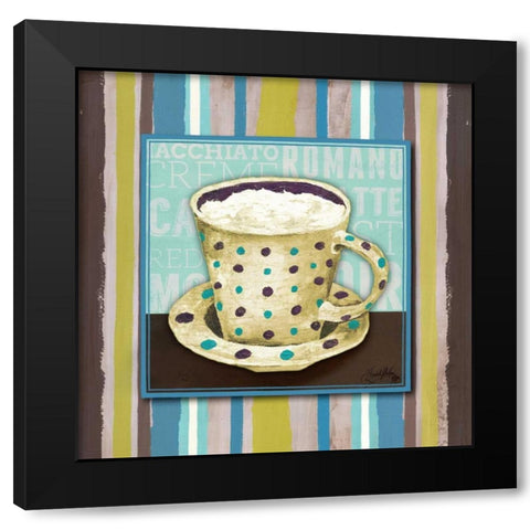 Morning Brew IV Black Modern Wood Framed Art Print with Double Matting by Medley, Elizabeth