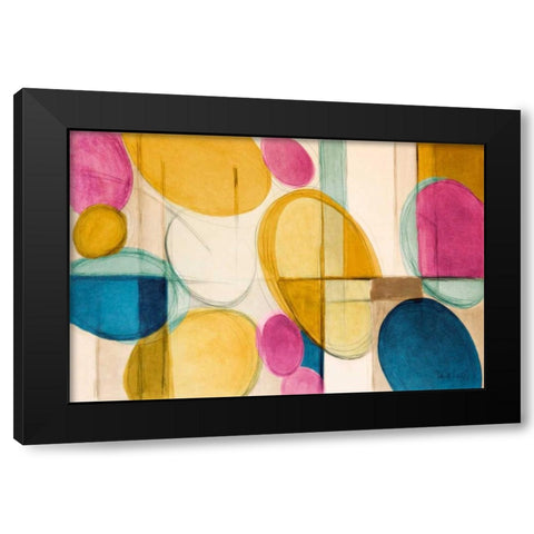 Very Retro Black Modern Wood Framed Art Print by Loreth, Lanie