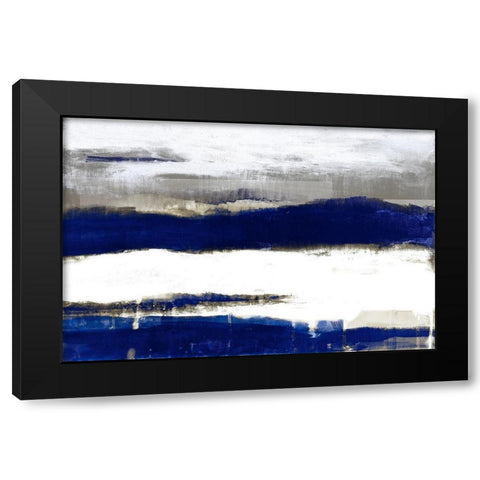 Royal Stratascape Black Modern Wood Framed Art Print with Double Matting by Loreth, Lanie