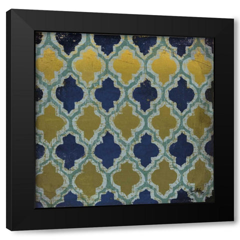 Olive and Indigo Modele I Black Modern Wood Framed Art Print by Medley, Elizabeth