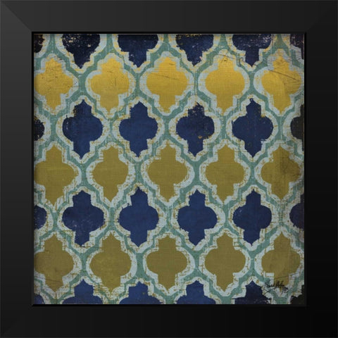 Olive and Indigo Modele I Black Modern Wood Framed Art Print by Medley, Elizabeth