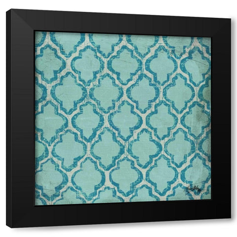 Aquatic Modele II Black Modern Wood Framed Art Print with Double Matting by Medley, Elizabeth