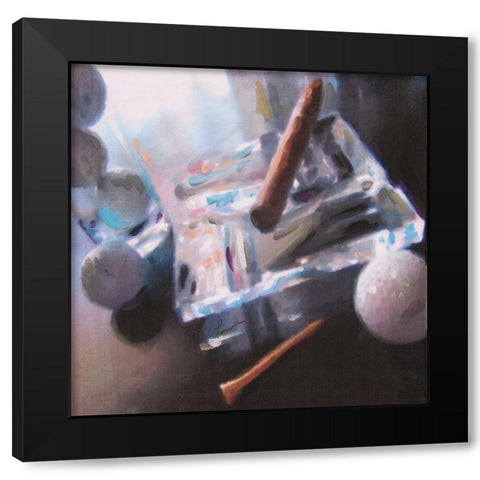After Golf I Black Modern Wood Framed Art Print with Double Matting by French-Roussia, Heather