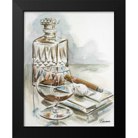 19th Hole Black Modern Wood Framed Art Print by French-Roussia, Heather