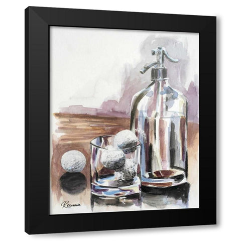 On The Rocks Black Modern Wood Framed Art Print by French-Roussia, Heather A.