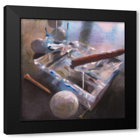 After Golf II Black Modern Wood Framed Art Print with Double Matting by French-Roussia, Heather