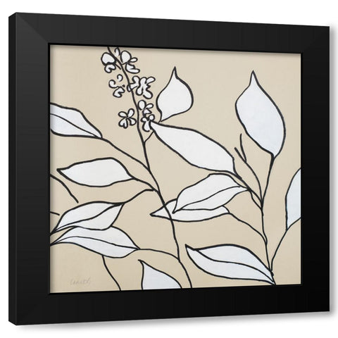 Modern Foliage II Black Modern Wood Framed Art Print by Loreth, Lanie