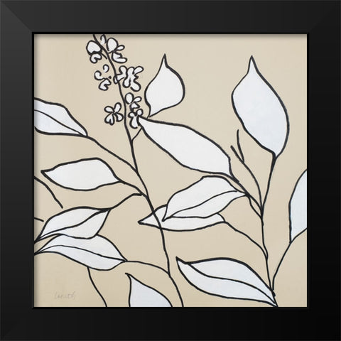 Modern Foliage II Black Modern Wood Framed Art Print by Loreth, Lanie