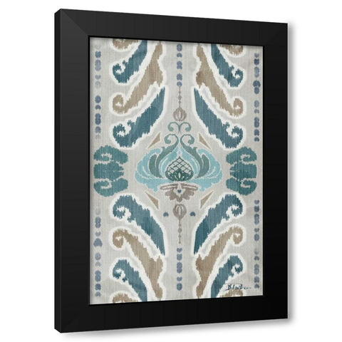A Touch of Flourish I Black Modern Wood Framed Art Print with Double Matting by Pinto, Patricia