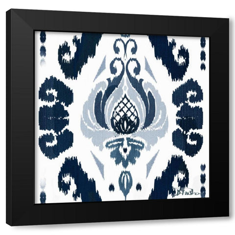 Flourish Square I Black Modern Wood Framed Art Print by Pinto, Patricia