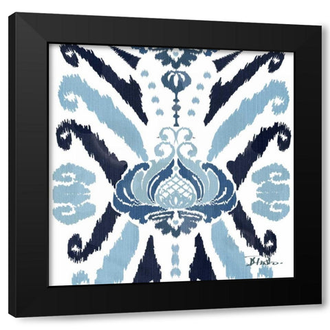 Flourish Square III Black Modern Wood Framed Art Print with Double Matting by Pinto, Patricia