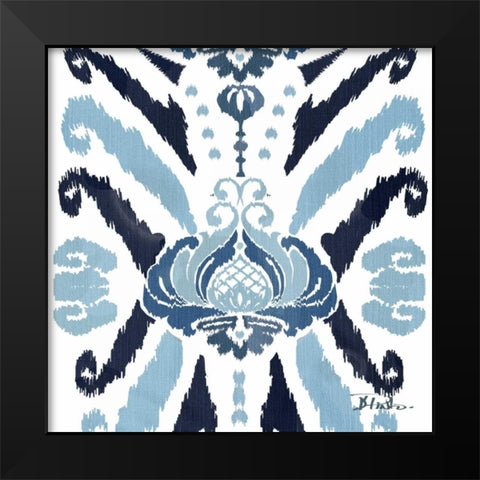 Flourish Square III Black Modern Wood Framed Art Print by Pinto, Patricia