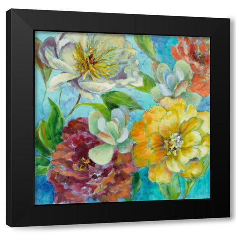 Savvy With Succulents Black Modern Wood Framed Art Print with Double Matting by Loreth, Lanie