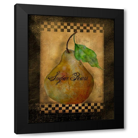 Sugar Pears Black Modern Wood Framed Art Print with Double Matting by Albert, Beth