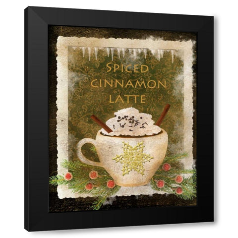 Spiced Cinnamon Latte Black Modern Wood Framed Art Print by Albert, Beth
