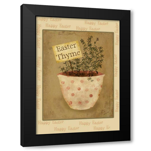 Easter Thyme Black Modern Wood Framed Art Print by Albert, Beth