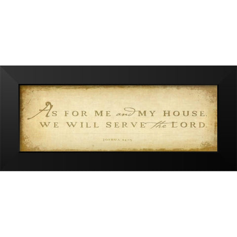 Me and My House Black Modern Wood Framed Art Print by Drotz, Dallas