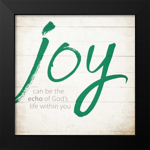 Joy Black Modern Wood Framed Art Print by Drotz, Dallas