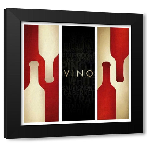 Vino III Black Modern Wood Framed Art Print by Drotz, Dallas
