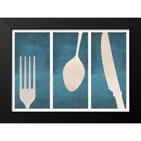 Flatware II Black Modern Wood Framed Art Print by Drotz, Dallas