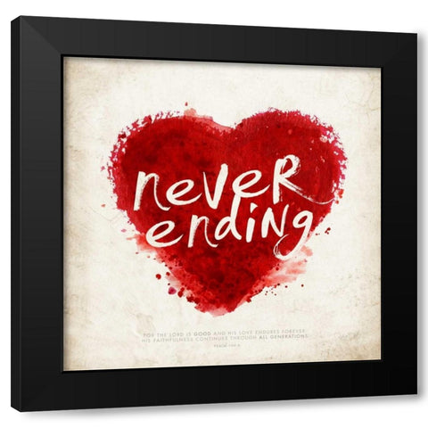 Never Ending Black Modern Wood Framed Art Print with Double Matting by Drotz, Dallas
