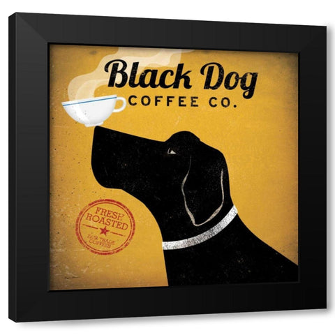 Black Dog Coffee Co Black Modern Wood Framed Art Print with Double Matting by Fowler, Ryan