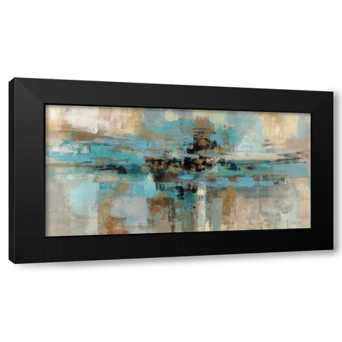 Morning Fjord Black Modern Wood Framed Art Print by Vassileva, Silvia