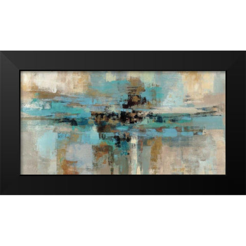 Morning Fjord Black Modern Wood Framed Art Print by Vassileva, Silvia