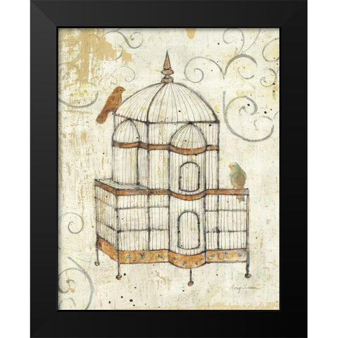 Bird Cage I Black Modern Wood Framed Art Print by Tillmon, Avery