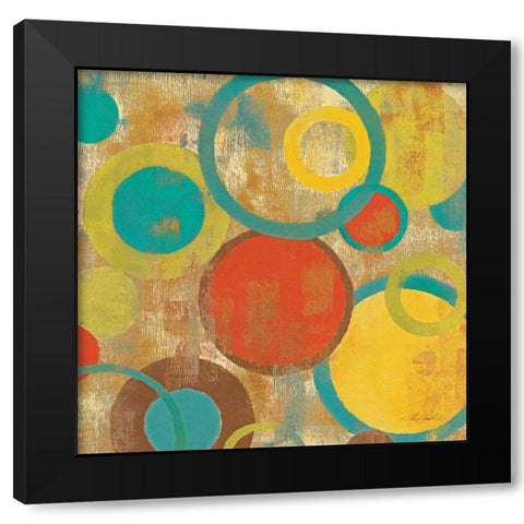 Kaleidoscope III Black Modern Wood Framed Art Print by Vassileva, Silvia
