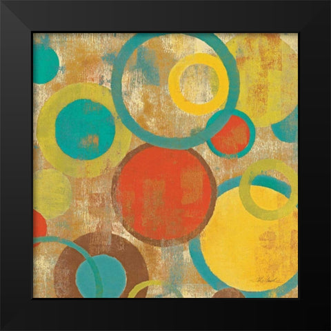 Kaleidoscope III Black Modern Wood Framed Art Print by Vassileva, Silvia