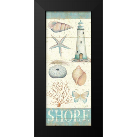 Pastel Coast Panel II Black Modern Wood Framed Art Print by Brissonnet, Daphne