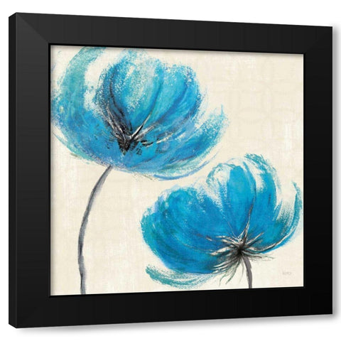 Azure III Black Modern Wood Framed Art Print by Charron, Veronique
