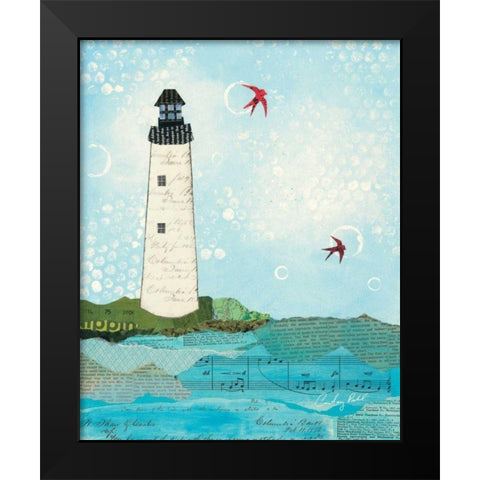 Coastal Notes II Black Modern Wood Framed Art Print by Prahl, Courtney
