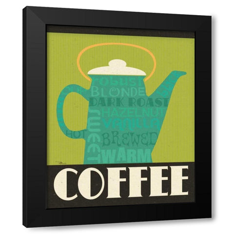 Kitchen It III Black Modern Wood Framed Art Print by Pela Studio