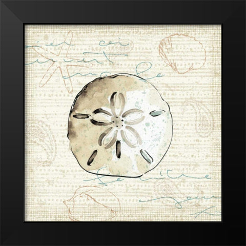 Ocean Prints IV Black Modern Wood Framed Art Print by Pela Studio