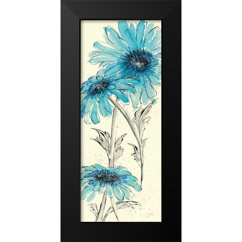 Daisy Dreams II Black Modern Wood Framed Art Print by Paschke, Chris