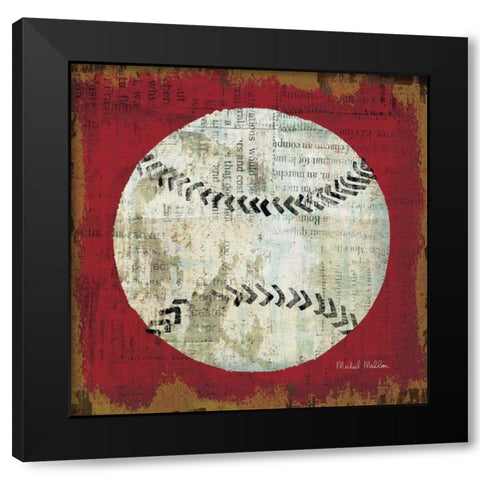 Ball I Black Modern Wood Framed Art Print with Double Matting by Mullan, Michael