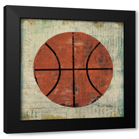 Ball II Black Modern Wood Framed Art Print by Mullan, Michael
