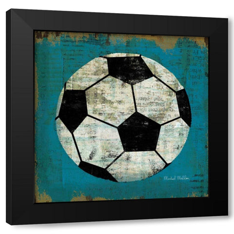 Ball III Black Modern Wood Framed Art Print with Double Matting by Mullan, Michael