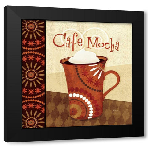 Cup of Joe III Black Modern Wood Framed Art Print with Double Matting by Charron, Veronique