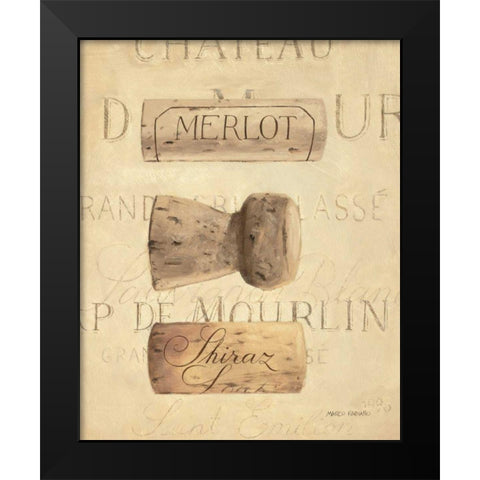 Chateau Nouveau Element V Black Modern Wood Framed Art Print by Fabiano, Marco