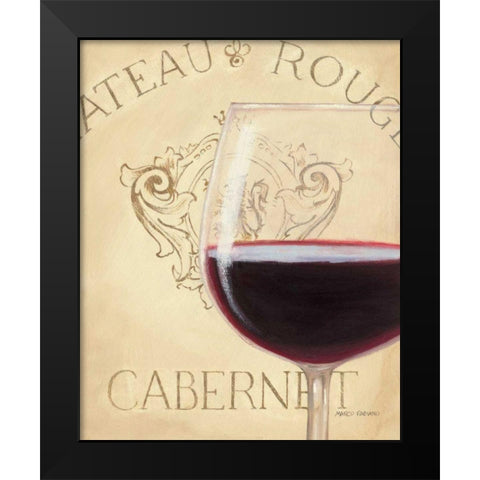 Chateau Nouveau Element IX Black Modern Wood Framed Art Print by Fabiano, Marco