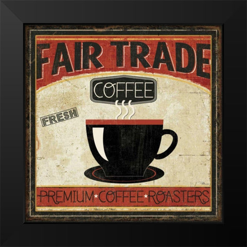 Coffee Roasters I Black Modern Wood Framed Art Print by Pela Studio