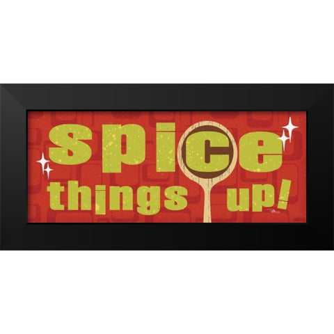 Kitchen It VII Black Modern Wood Framed Art Print by Pela Studio