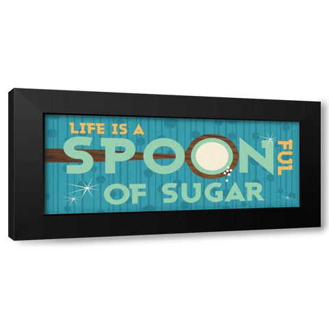 Kitchen It VIII Black Modern Wood Framed Art Print with Double Matting by Pela Studio