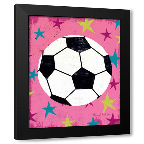 Girls Sports IV Black Modern Wood Framed Art Print with Double Matting by Mullan, Michael