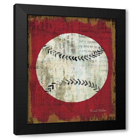 Ball I Black Modern Wood Framed Art Print with Double Matting by Mullan, Michael